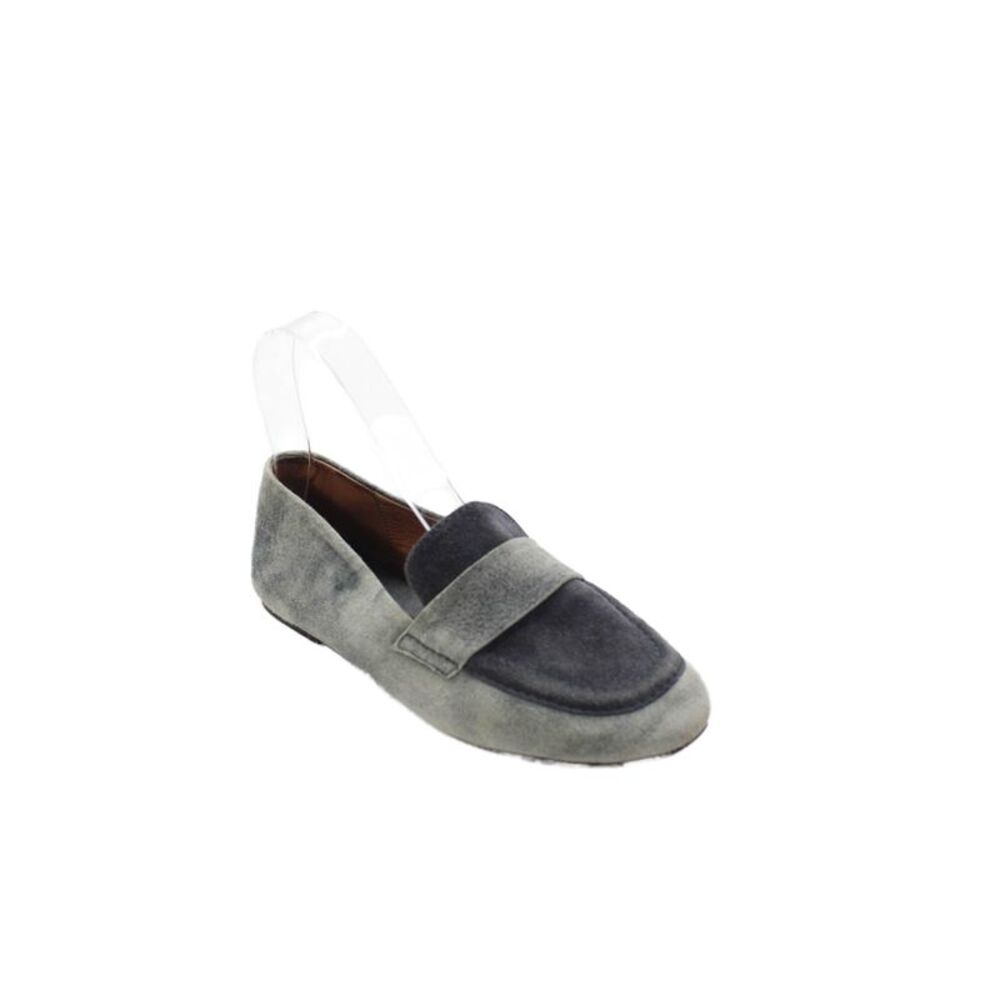 NewbarK Women's Suede Slip-On Loafers Shoes Gray Size 6.5